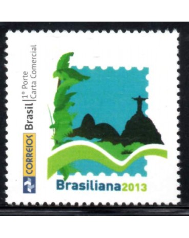 PB002 Selo Personalizado Brasiliana Logomarca antiga II 2013 Rio de Janeiro 30.380