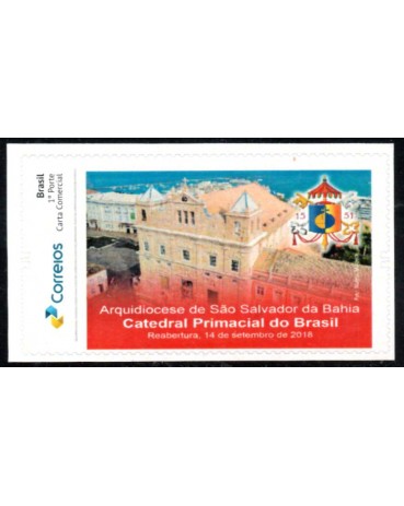PB106 Selo Personalizado Catedral Primacial do Brasil Fachada, Autoadesivo 2019 - 30.386