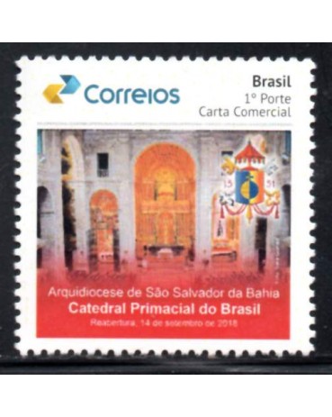 PB107 Selo Personalizado Catedral Primacial do Brasil Interior 2019 Gomado 30.387