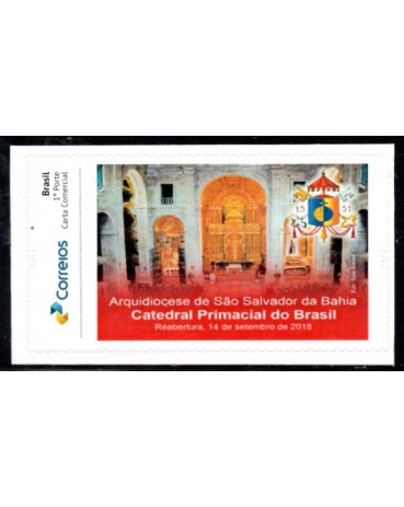 PB108 Selo Personalizado Catedral Primacial do Brasil interior - autoadesivo 2019 - 30.388