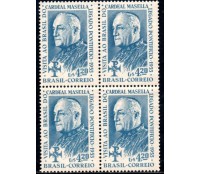 1955 C367 36º Congresso Eucarístico Internacional, RJ (17/24-7-1955) I visita do Cardeal Bento ASloisi Massela - mint 30.389