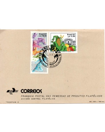 Franquia Postal - 10 Anos do PNDA 25/08/87 Ministério do Trabalho 31.015