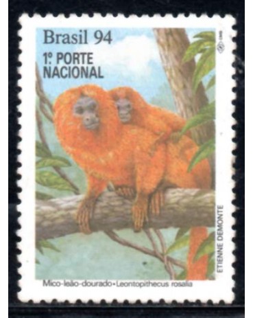 C1896 Preservação da Fauna - Macacos "Mico-Leão-Dourado" Mint 31.027