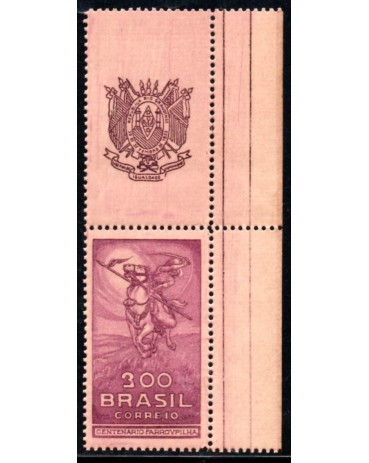 C092 Centenário da Revolução dos Farrapos - RS   31.091 Na Parte Superior a Bandeira do RS - Mint 