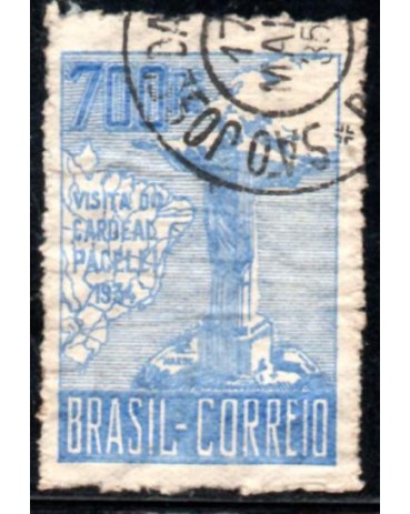 1934 C81 Visita do Cardeal Pacelli 31.107 Carimbado - Leve dobra no canto acima na esquerda