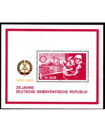 1984 Bloco 76, 35 Anos da Democracia Alemã 31.207 Mint