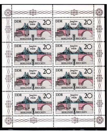 Alemanha DDR 1985 Pontes Históricas de Berlim 31.236 Mint