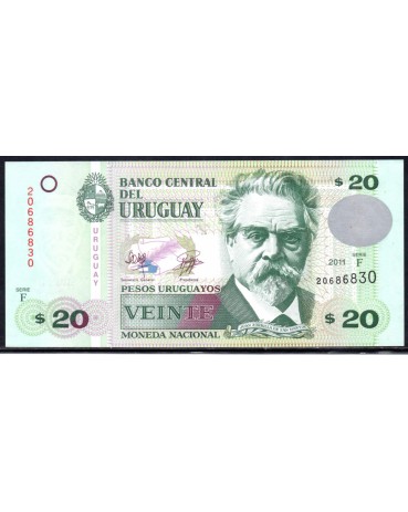 Uruguaiy 2011 20 Pesos Uruguyos 31.250