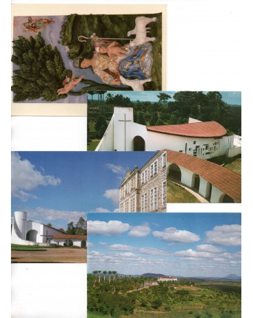 Mundo Novo - Bahia, Divina Pastôra, Mosteiro Jequitiba, série com 4 peças 31.307