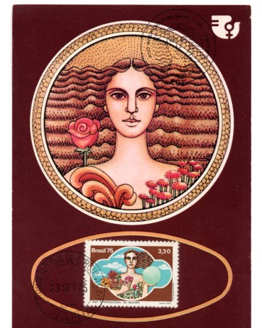 1975 Máx. Postal 40 Ano Internacional da Mulher 31.348