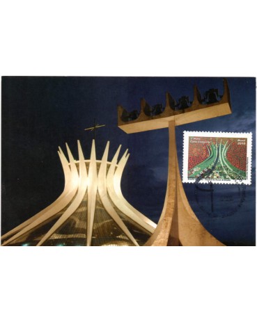 2010 Máx.Postal 264 Brasília Sonho e Realidade  - Catedral 31.362