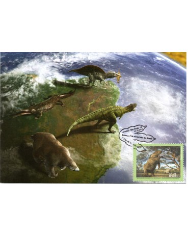 2014 Máx. Postais 294C Animais Pré-Históricos - Eremotherium Laurillardi 31.365