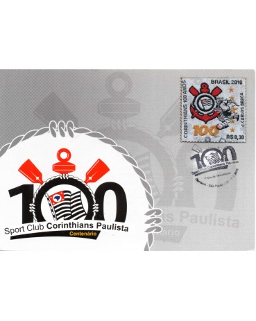 Máximos Postais 1000 anos do Cotinthians - SELO EM TECIDOS 31.376