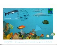 1998 Máx.Postais Ano dos Oceanos 1998 - Peixe 31.398 Carimbo de Brasília
