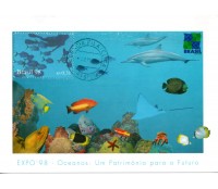 1998 Máx.Postal Oceanos - 1998 Homem Peixe 31.400 Carimbo de Brasilia