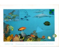 1998 Max. Pospais - Ano dos Oceanos Cardume 31.405 Carimbo de Brasília