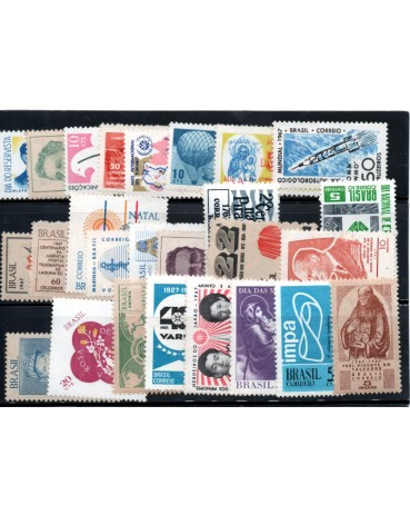 1967 C563/587 Comemorativos Ano completo 31.412 Mint e Novos