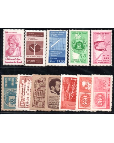 1961 C456/466 - 13 selos Comemorativos Ano Completo 31.414 Mint/Novos