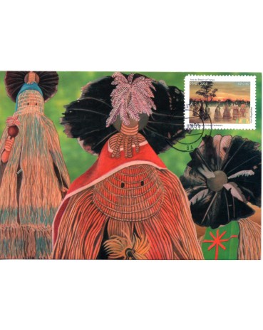 2005 Máx.Postal 251 Ano do Brasil na França - Arte Indígena  31.453 Carimbo Bahia