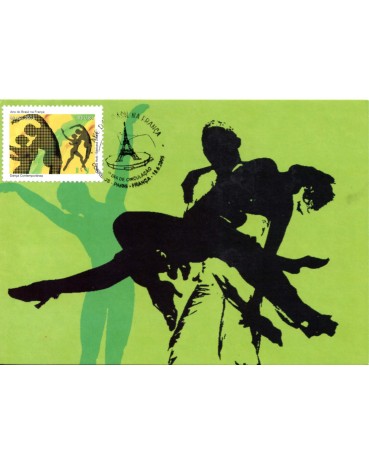 2005 Máx.Postal 248 Ano do Brasil na França - Dança Conteporânea 31.456 CBC Paris - França
