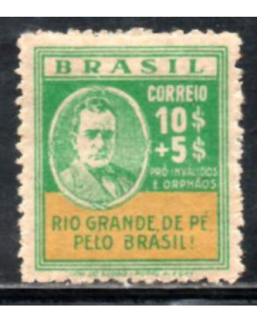 C40 Revolução de 3 de Outubro de 1931 - 10.000 réis - Getúlio Vargas 31.464 Novo com goma