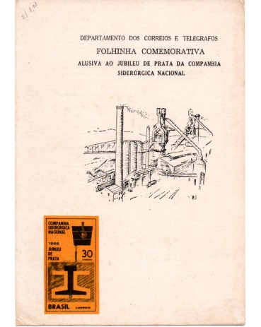 1966 FO-Folhinha Oficial 28 Jubileu de Prata da Companhia Siderúrgica Nacional 31.501