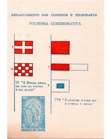 1965 FO - Folhinha Oficial Centenário da Batalha Naval de Riachuelo  31.503