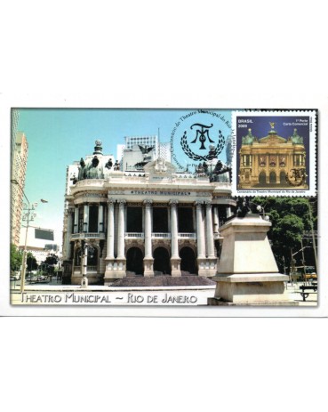 2009 Máx.Postal Não oficial - Centenário do Teatro Municipal do Rio de Janeiro 31.524