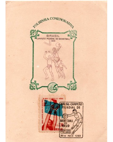 1959 Folhinha Não Oficial - Campeão Mundial de Basketball - RJ 31.546