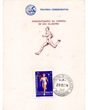 1974 Folhinha não oficial  - Cinquentenário da Corrida de São Silvestre 31.550