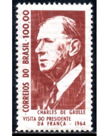 1964 C-518 Visita do General Charles de Gaulle 31.566 Mint