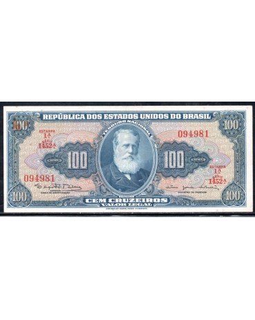 Brasil C036 1964 Soberba Cem Cruzeiros D.Pedro II 31.621
