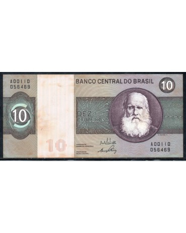 Brasil C0137 MBC 1970 Dez Cruzeiros, D.Pedro II 31.622