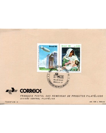 Franquia Postal  1987 1º Congresso Holístico Brasileiro, 1° Congresso internacional I CHI31.689