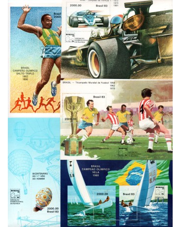 B58/62 Brasiliana 83 31.735 Novos, sem marcas de charneiras,com gomas.