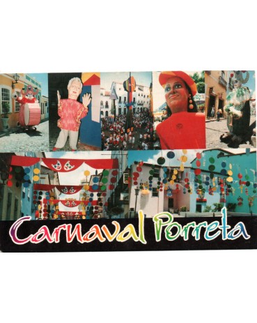 Postal do carnaval no PELORINHO em Salvador - BA 31.778, tem uns riscos no verso