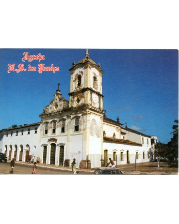 Postal da Igreja N.S. da Penha, Salvaddor - Bahia 31.780 tem uns riscos no verso