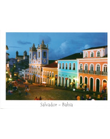 Postal do Pelourinho à noite - Emissão do Pau Brasilis 31.783