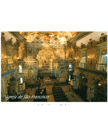 Postal da Igreja de São Francisco - Salvador - BA, emissão Pau Brasílis 31.786