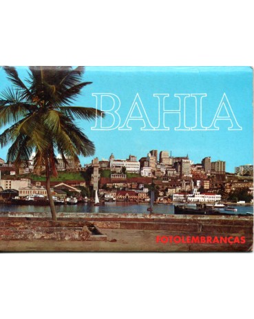 Encarte com 10 postais de Salvador-Bahia tipo sanfona 31.789