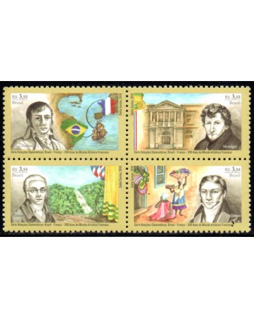 C3583/3586 Relações Diplomáticas Brasil e França 31.792 mint