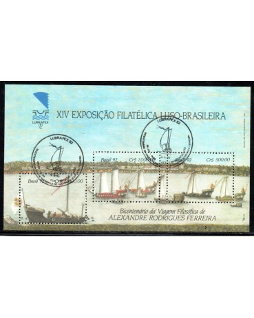B92 LUBRAPEX 92 XIV EXPOSIÇÃO FILATÉLICA LUSO-BRASILEIRA CBC  BELÉM - PA31.795