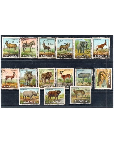 1953 15 selos carimbados fauna 31.798
