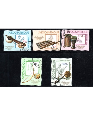 1991 Moçambique Instrumentos Musicais 31.808 carimbados