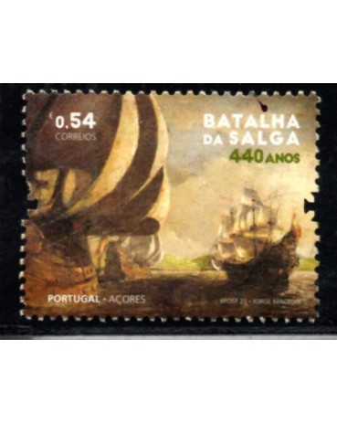 2021 Portugal "Açores" BATALHA DA SALGA 440 anos 31.825 carimbado
