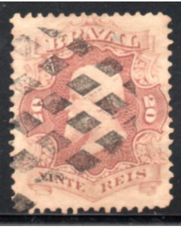 24 Dom Pedro II 31.907 Carimbado, carimbo bem diíficil