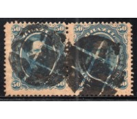 25 Dom Pedro II  31.930 Lindo Par, carimbo diferenciado