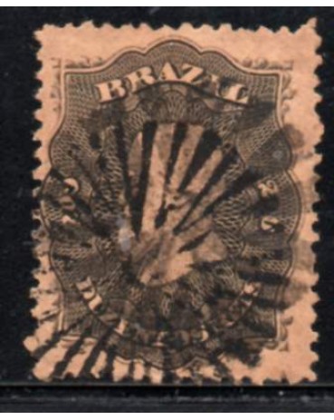 28A Dom Pedro II Cinzento 31.960 Carimbo altamente procurado