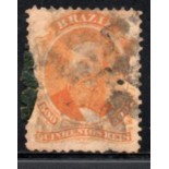 29 Dom Pedro II 31.964 Carimbado, Na esquerda tem mum faixa com tinta azul