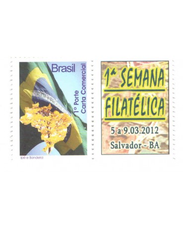2009 Ipê/bandeira PRIMEIRA SEMANA FILATÉLICA DA BAHIA 2012  - 2711 mint